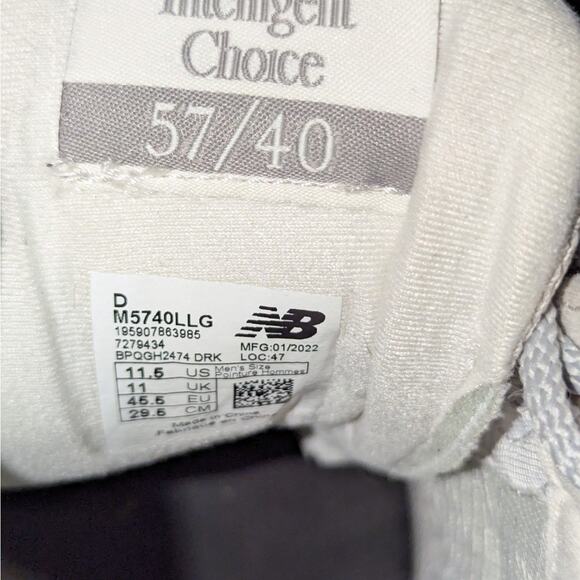 New Balance Shoes Mens 11.5 5740 Grey Khaki M5740LLG Jp3 Inspired Colorway - Picture 8 of 9
